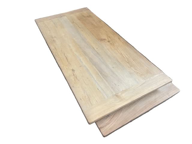 MADRID RUSTIC COUNTRY DINING TABLE RECYCLED ELM WOOD TIMBER FARMHOUSE 150CM - MyChocolateWood