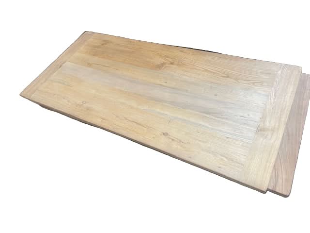 MADRID RUSTIC COUNTRY DINING TABLE RECYCLED ELM WOOD TIMBER FARMHOUSE 150CM - MyChocolateWood