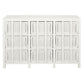 MAGENTO SOLID MAHOGANY TIMBER WOOD & WICKER 9 DRAWERS JUMBO SIZE DRESSER IN WHITE - MyChocolateWood