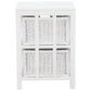 MAGENTO TWO DRAWER RATTAN LAMP TABLE/SIDE TABLE IN SOLID MAHOGANY - WHITE - MyChocolateWood