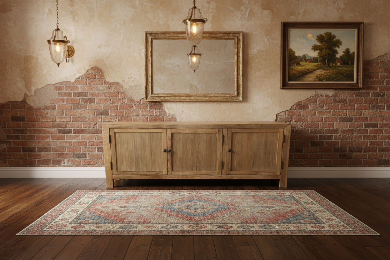 MAGNOLIUS  SOLID OAK RUSTIC TV UNIT 160CM - MyChocolateWood