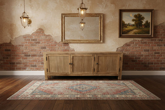 MAGNOLIUS  SOLID OAK RUSTIC TV UNIT 160CM - MyChocolateWood