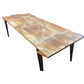 MAHARSHI RECTANGULAR DINING TABLE 220CM IN SOLID MANGO WOOD - FLOOR STOCK CLEARANCE - MyChocolateWood