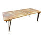 MAHARSHI RECTANGULAR DINING TABLE 220CM IN SOLID MANGO WOOD - FLOOR STOCK CLEARANCE - MyChocolateWood