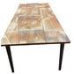 MAHARSHI RECTANGULAR DINING TABLE 220CM IN SOLID MANGO WOOD - FLOOR STOCK CLEARANCE - MyChocolateWood