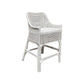 MALIBU HAMPTONS RATTAN COUNTER STOOL IN SOLID WHITE - MyChocolateWood