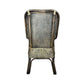 Malibu Hamptons Rattan Dining Chair in Black Shadow - Chocolate Wood