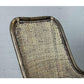 Malibu Hamptons Rattan Dining Chair in Black Shadow - Chocolate Wood