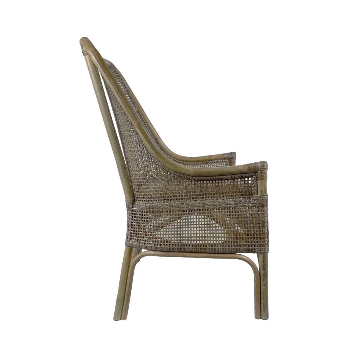 MALIBU HAMPTONS RATTAN DINING CHAIR IN MANGO TEAK - MyChocolateWood