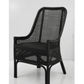 MALIBU HAMPTONS RATTAN DINING CHAIR IN SOLID BLACK - MyChocolateWood