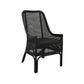 MALIBU HAMPTONS RATTAN DINING CHAIR IN SOLID BLACK - MyChocolateWood