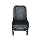 MALIBU HAMPTONS RATTAN DINING CHAIR IN SOLID BLACK - MyChocolateWood