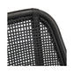Malibu Hamptons Rattan Dining Chair in Solid Black - Chocolate Wood