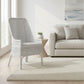 MALIBU HAMPTONS RATTAN DINING CHAIR IN SOLID WHITE - MyChocolateWood