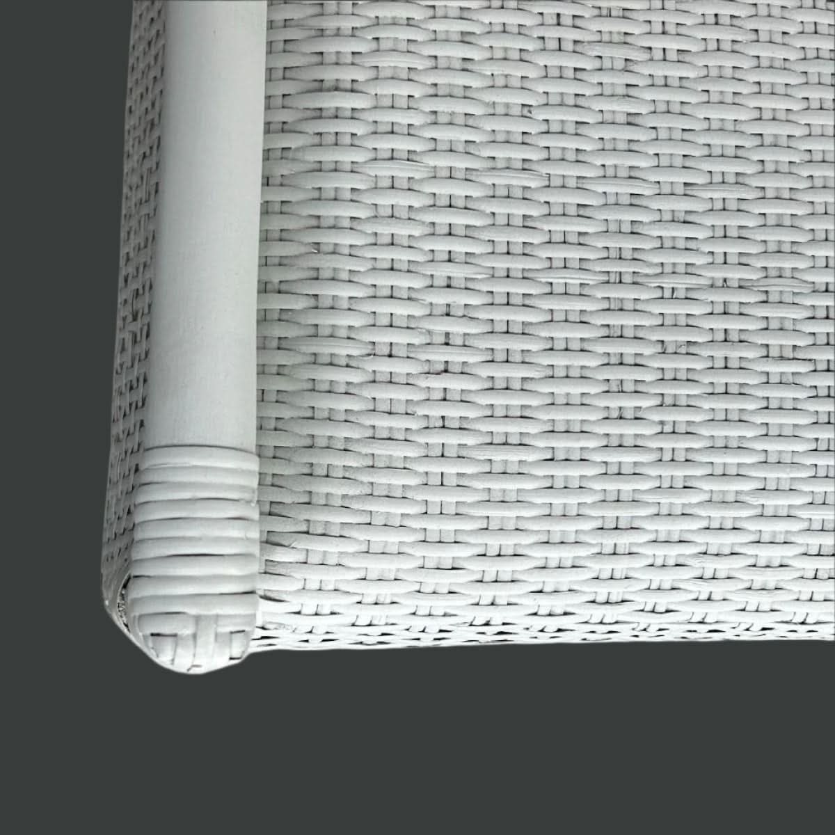 MALIBU HAMPTONS RATTAN DINING CHAIR IN SOLID WHITE - MyChocolateWood