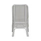 Malibu Hamptons Rattan Dining Chair in Solid White - Chocolate Wood