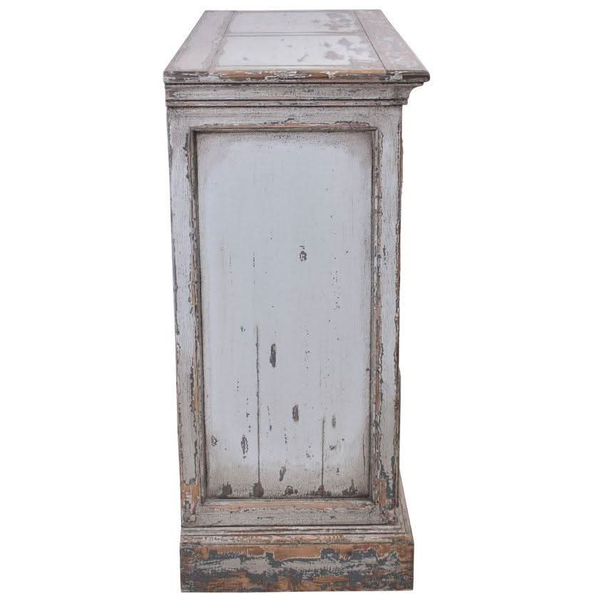 MALVERN RECLAIMED ASIAN TIMBER 2-DOOR SIDEBOARD/BUFFET IN WEATHERED GREY - MyChocolateWood