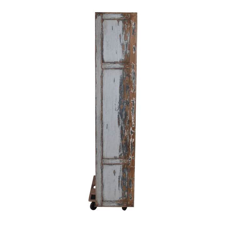 Malvern Reclaimed Asian Timber 4-Door Sideboard 202cm in Weathered Grey - Chocolate Wood