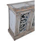 Malvern Reclaimed Asian Timber 4-Door Sideboard 202cm in Weathered Grey - Chocolate Wood