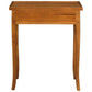 MANDY QUEEN ANN SOLID MAHOGANY 2 DRAWER HALL TABLE/CONSOLE TABLE IN LIGHT PECAN - MyChocolateWood