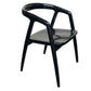 MANFRED  SOLID ASHWOOD CHAIR KITCHEN CHAIR  DINING CHAIR ACCENT CHAIR  BLACK - MyChocolateWood