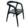 MANFRED  SOLID ASHWOOD CHAIR KITCHEN CHAIR  DINING CHAIR ACCENT CHAIR  BLACK - MyChocolateWood