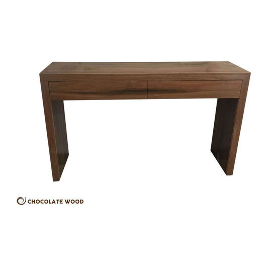 MANHATTAN 2-DRAWER SOLID BLACKWOOD CONSOLE TABLE/HALL CUSTOM MADE TO ORDER