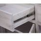 MANLY 110CM 2 DRAWERS CONSOLE/HALL TABLE IN BRUSHED WHITEWASH - MyChocolateWood