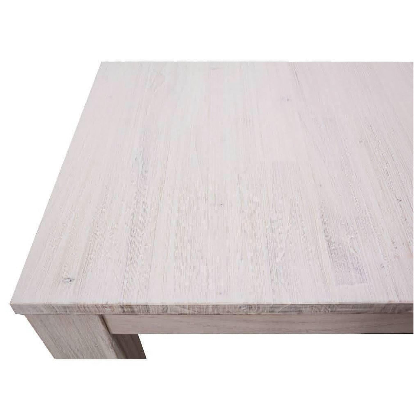 MANLY 190CM DINING TABLE IN BRUSHED WHITEWASH