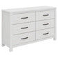 Manly King Bed, Dresser, Mirror & 2 Bedside Tables Package - Chocolate Wood