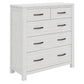 Manly King Bed, Tallboy & 2 Bedside Tables Package - Chocolate Wood