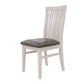MANLY SOLID MOUNTAIN ASH DINING TABLE 190CM + 6 MANLY DINING CHAIRS IN BRUSHED WHITEWASH PACKAGE DEAL - MyChocolateWood