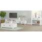 MANLY SOLID MOUNTAIN ASH TIMBER 2 DRAWER COFFEE TABLE IN BRUSHED WHITEWASH 127CM - MyChocolateWood