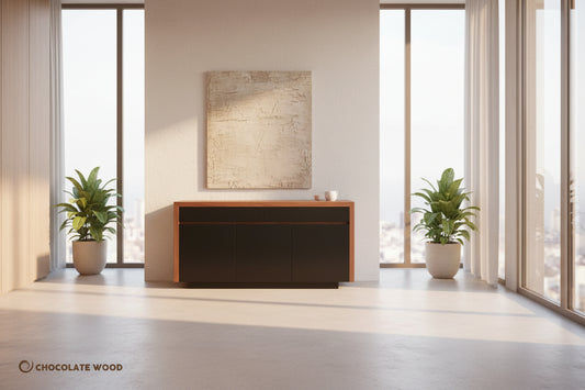 MANOR BUFFETSIDEBOARD 2 DRAWERS & 3 DOORS IN AMERICAN WALNUT AUSTRALIAN MADE TO ORDER - MyChocolateWood