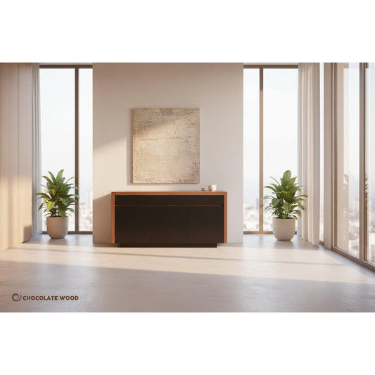 MANOR BUFFETSIDEBOARD 2 DRAWERS & 3 DOORS IN AMERICAN WALNUT AUSTRALIAN MADE TO ORDER - MyChocolateWood