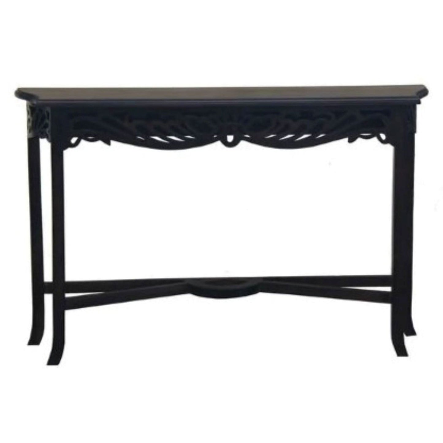 Manor Solid Mahogany Console Table 129cm in Chocolate - Chocolate Wood