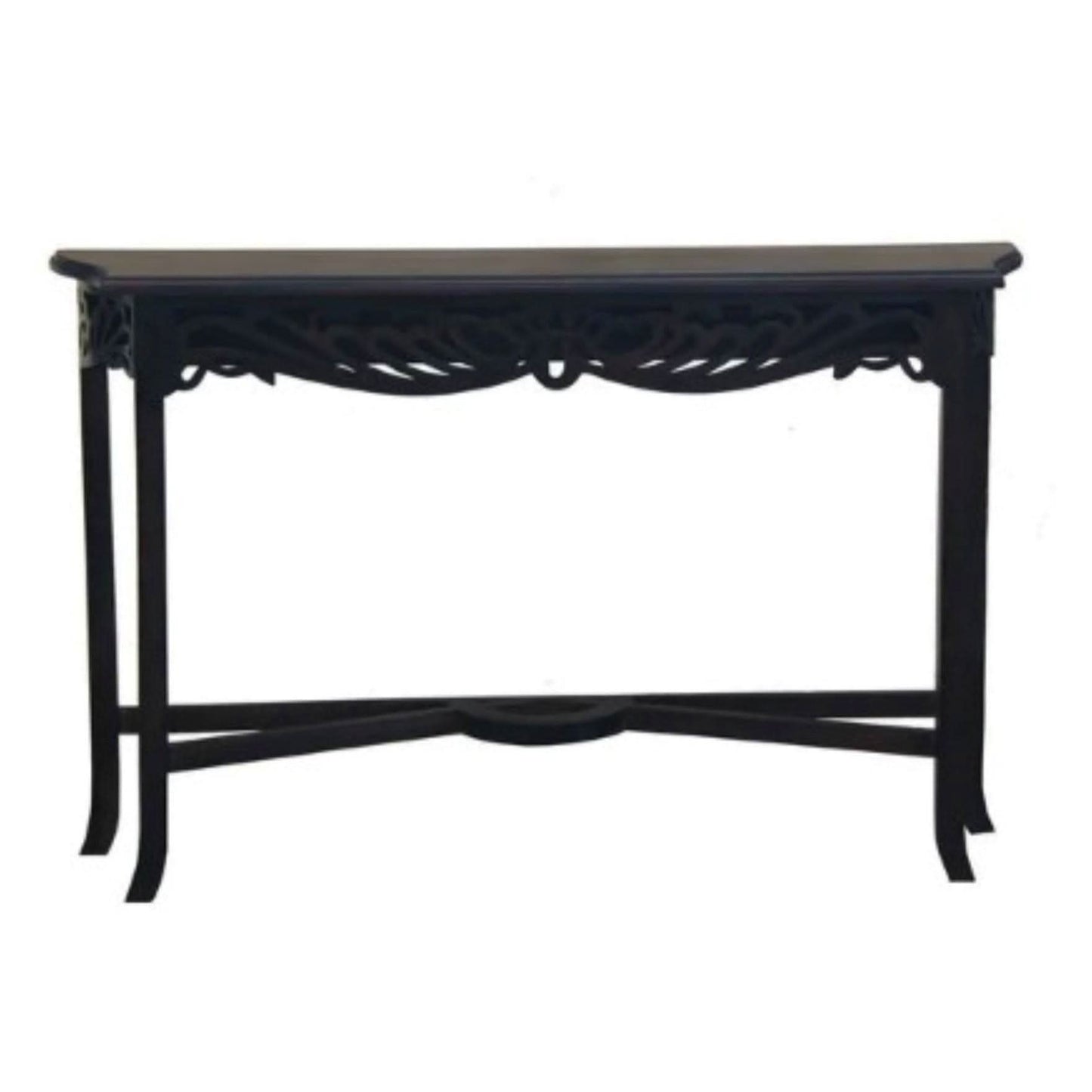 Manor Solid Mahogany Console Table 82cm in Chocolate - Chocolate Wood