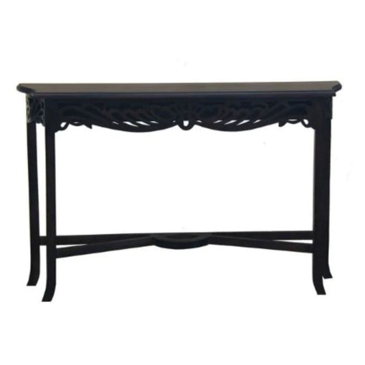 Manor Solid Mahogany Console Table 82cm in Chocolate - Chocolate Wood
