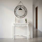 Manor Solid Mahogany Console Table 129cm in White - Chocolate Wood