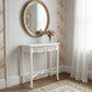 Manor Solid Mahogany Console Table 129cm in White - Chocolate Wood