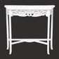 Manor Solid Mahogany Console Table 82cm in White - Chocolate Wood
