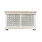MARAKESH 2 TONE COLOUR CONSOLE/BUFFET - OPEN BACK - IN MANGO WOOD - MyChocolateWood