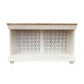 MARAKESH 2 TONE COLOUR CONSOLE/BUFFET - OPEN BACK - IN MANGO WOOD - MyChocolateWood