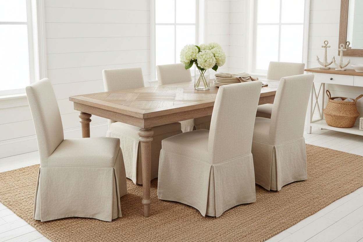 MARCIA SOLID RECYCLED ELM DINING TABLE PARQUETRY TOP 150CM - MyChocolateWood