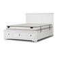 Mariana Acacia Wood King Bed, Tallboy & 2 Bedside Tables Package - Chocolate Wood