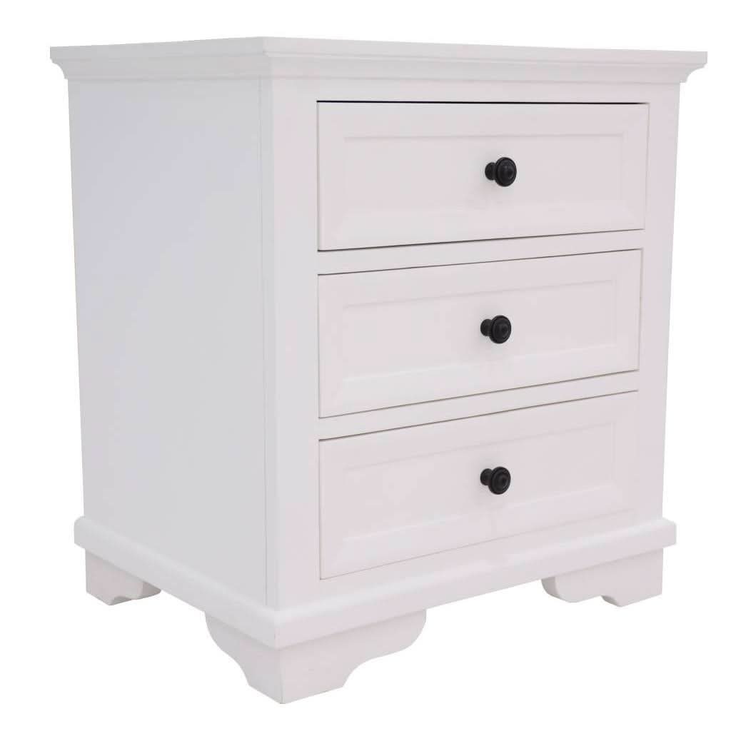 Mariana Acacia Wood King Bed, Tallboy & 2 Bedside Tables Package - Chocolate Wood