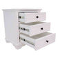 Mariana Acacia Wood King Bed, Tallboy & 2 Bedside Tables Package - Chocolate Wood