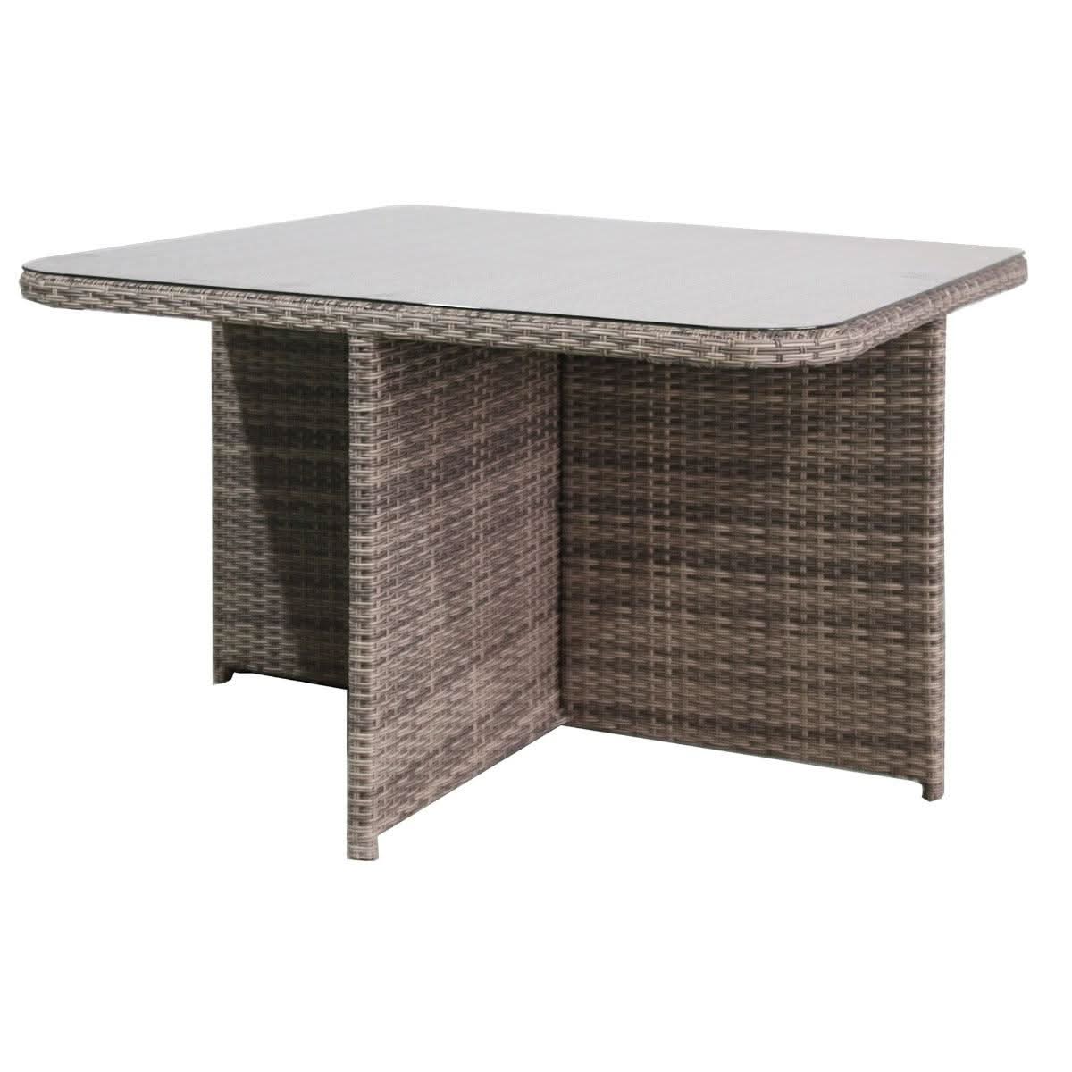 MARIELLA 5 PIECE WICKER BALCONY DINING SET 120CM - MyChocolateWood