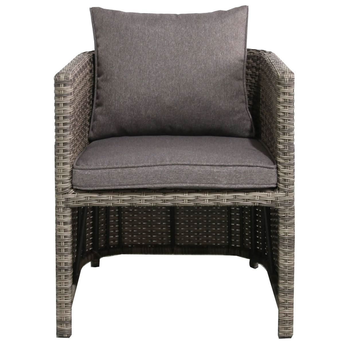 MARIELLA 5 PIECE WICKER BALCONY DINING SET 120CM - MyChocolateWood