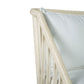 Marley Mango Wood 2.5-Seater Sofa in White Driftwood - Chocolate Wood